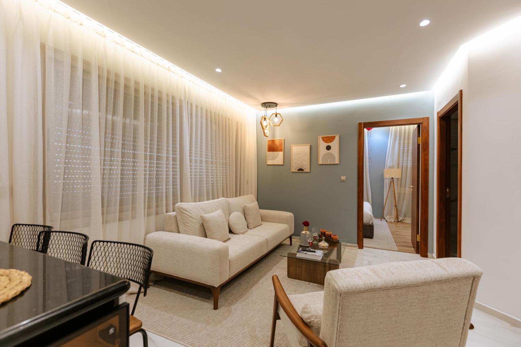 Marina View Residence Luxurious Studio Retreat With Stunning Ocean Views 1 Double Bedroom, 1 Convertible Couch Tanger Exteriör bild